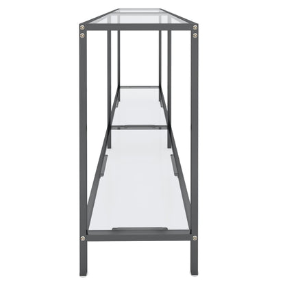 Wandtafel 60X35X75,5 Cm Gehard Glas Transparant 160 x 35 x 75.5 cm Doorzichtig