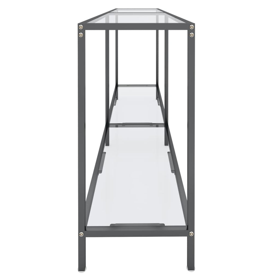 Wandtafel 60X35X75,5 Cm Gehard Glas Transparant 160 x 35 x 75.5 cm Doorzichtig