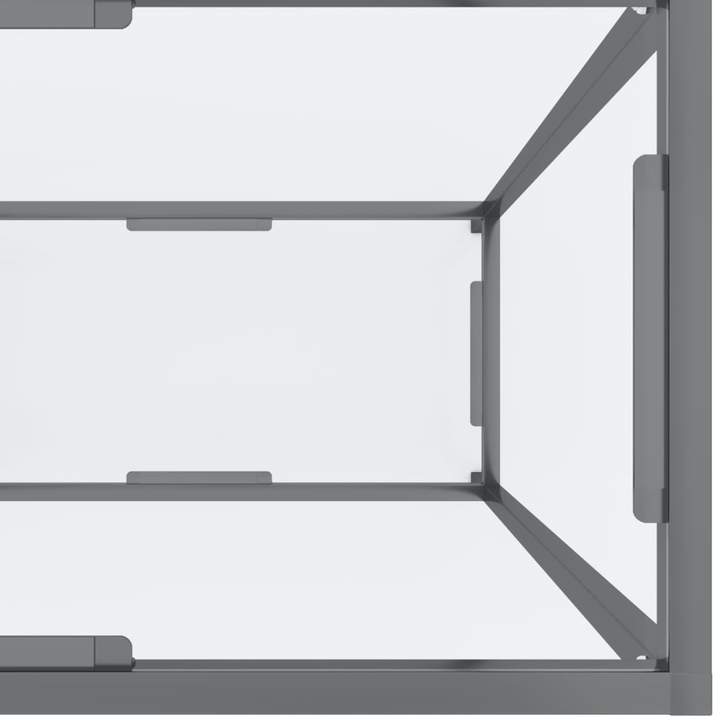 Wandtafel 60X35X75,5 Cm Gehard Glas Transparant 160 x 35 x 75.5 cm Doorzichtig
