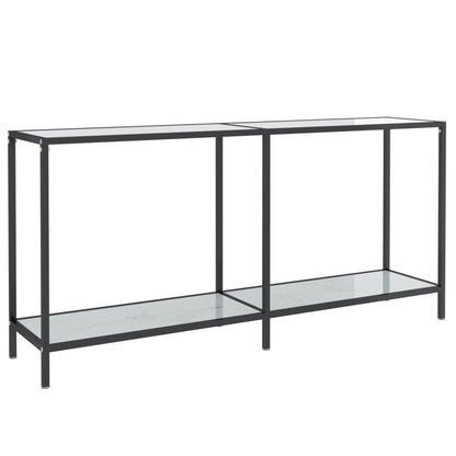 Wandtafel 60X35X75,5 Cm Gehard Glas Wit 160 x 35 x 75.5 cm Wit marmer