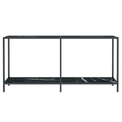 Wandtafel 60X35X75,5 Cm Gehard Glas Zwart 160 x 35 x 75.5 cm Zwart marmer