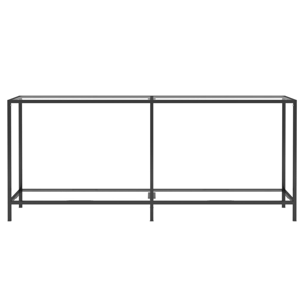 Wandtafel 80X35X75,5 Cm Gehard Glas Transparant 180 x 35 x 75.5 cm Doorzichtig