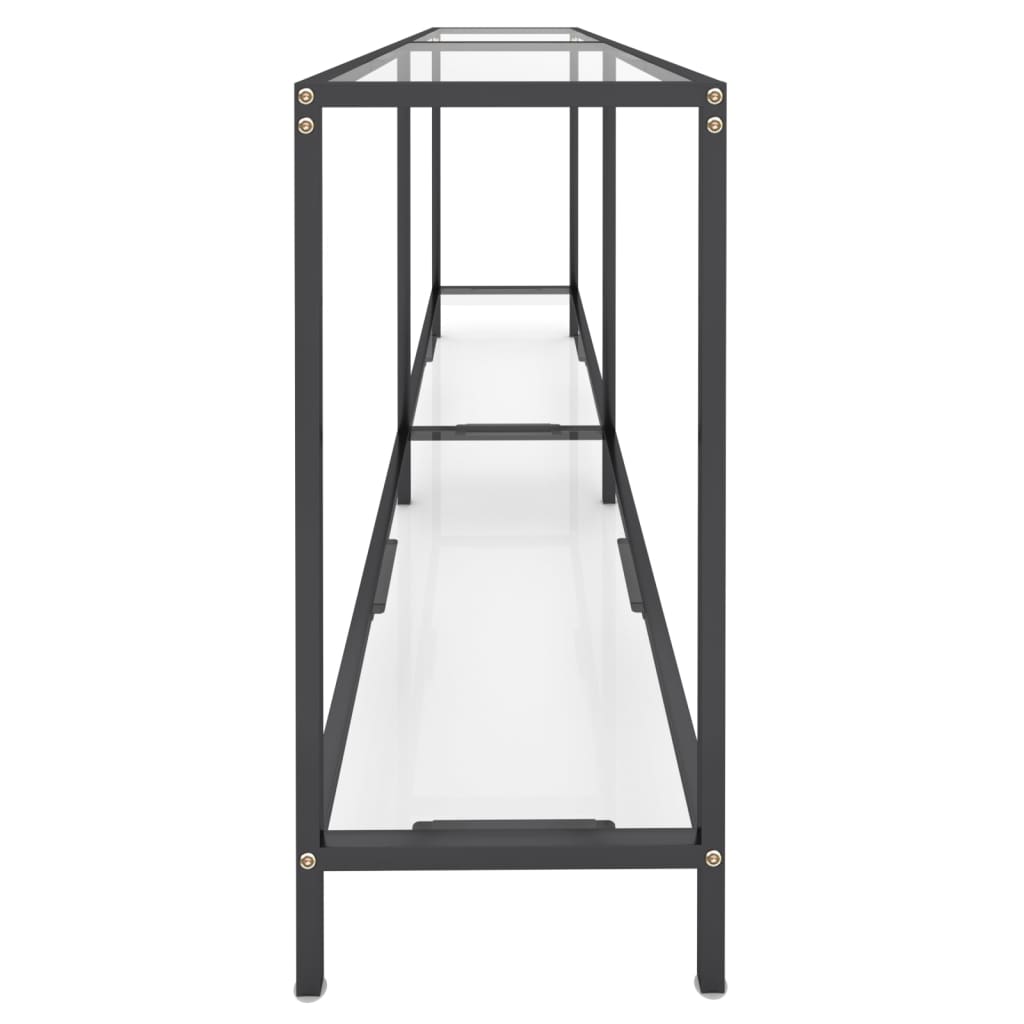 Wandtafel 80X35X75,5 Cm Gehard Glas Transparant 180 x 35 x 75.5 cm Doorzichtig
