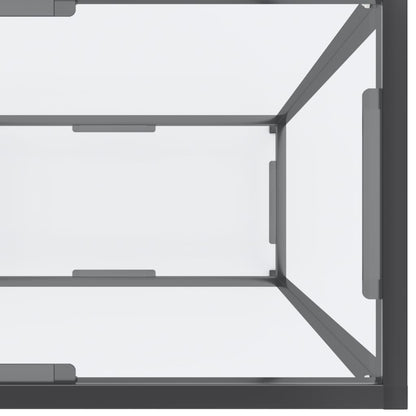Wandtafel 80X35X75,5 Cm Gehard Glas Transparant 180 x 35 x 75.5 cm Doorzichtig