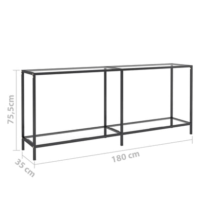 Wandtafel 80X35X75,5 Cm Gehard Glas Transparant 180 x 35 x 75.5 cm Doorzichtig