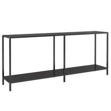 Wandtafel 80X35X75,5 Cm Gehard Glas 180 x 35 x 75.5 cm Zwart