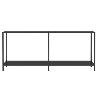 Wandtafel 80X35X75,5 Cm Gehard Glas 180 x 35 x 75.5 cm Zwart