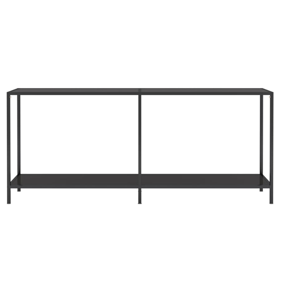 Wandtafel 80X35X75,5 Cm Gehard Glas 180 x 35 x 75.5 cm Zwart