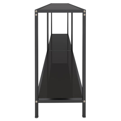 Wandtafel 80X35X75,5 Cm Gehard Glas 180 x 35 x 75.5 cm Zwart