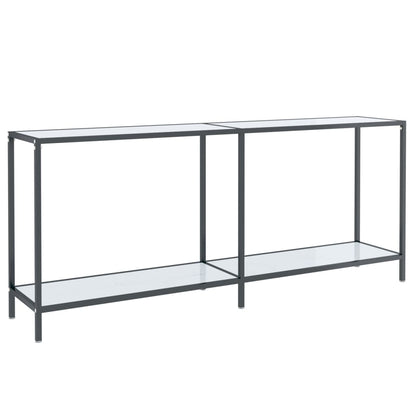 Wandtafel 80X35X75,5 Cm Gehard Glas Wit 180 x 35 x 75.5 cm Wit marmer