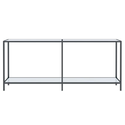 Wandtafel 80X35X75,5 Cm Gehard Glas Wit 180 x 35 x 75.5 cm Wit marmer