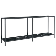 Wandtafel 80X35X75,5 Cm Gehard Glas Zwart 180 x 35 x 75.5 cm Zwart marmer