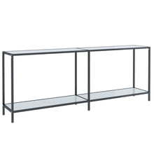 Wandtafel 200X35X75,5 Cm Gehard Glas Wit 200 x 35 x 75.5 cm Wit marmer