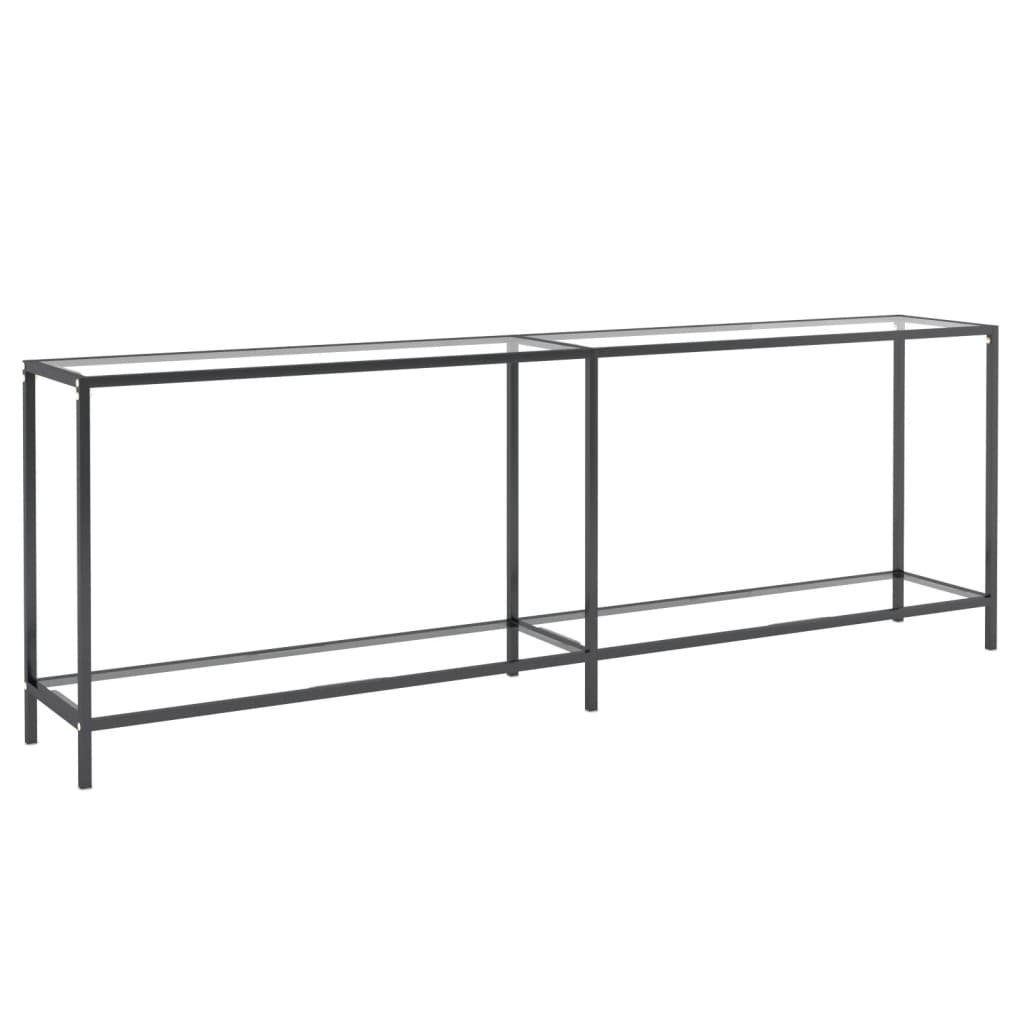 Wandtafel 220X35X75,5 Cm Gehard Glas Transparant 220 x 35 x 75.5 cm Doorzichtig