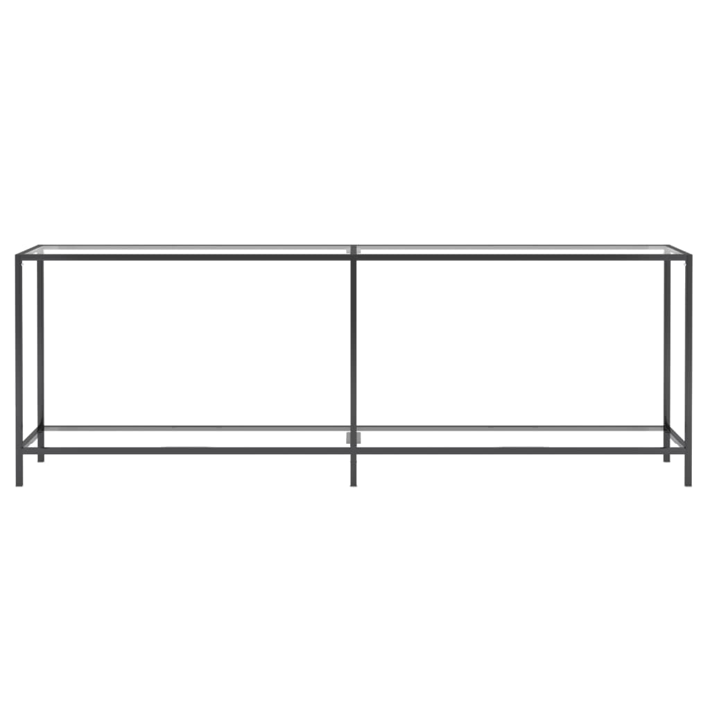 Wandtafel 220X35X75,5 Cm Gehard Glas Transparant 220 x 35 x 75.5 cm Doorzichtig