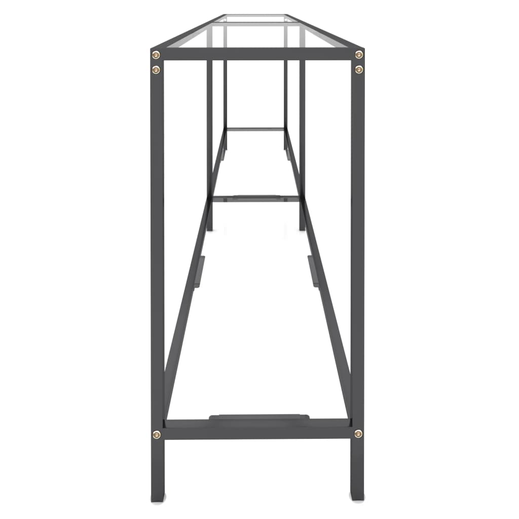 Wandtafel 220X35X75,5 Cm Gehard Glas Transparant 220 x 35 x 75.5 cm Doorzichtig