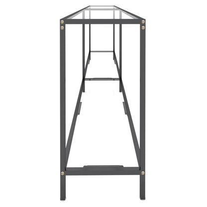 Wandtafel 220X35X75,5 Cm Gehard Glas Transparant 220 x 35 x 75.5 cm Doorzichtig