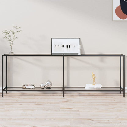 Wandtafel 220X35X75,5 Cm Gehard Glas Transparant 220 x 35 x 75.5 cm Doorzichtig