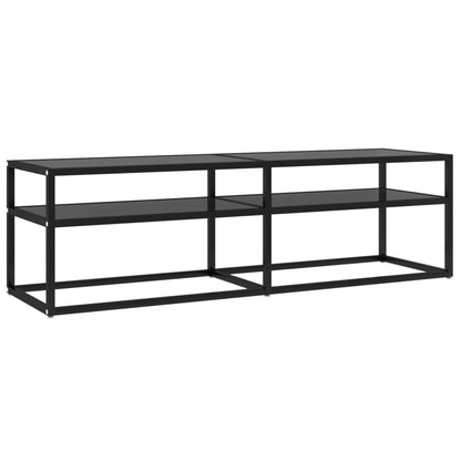 Tv-Meubel 40X40X40,5 Cm Gehard Glas 140 x 40 x 40.5 cm Zwart
