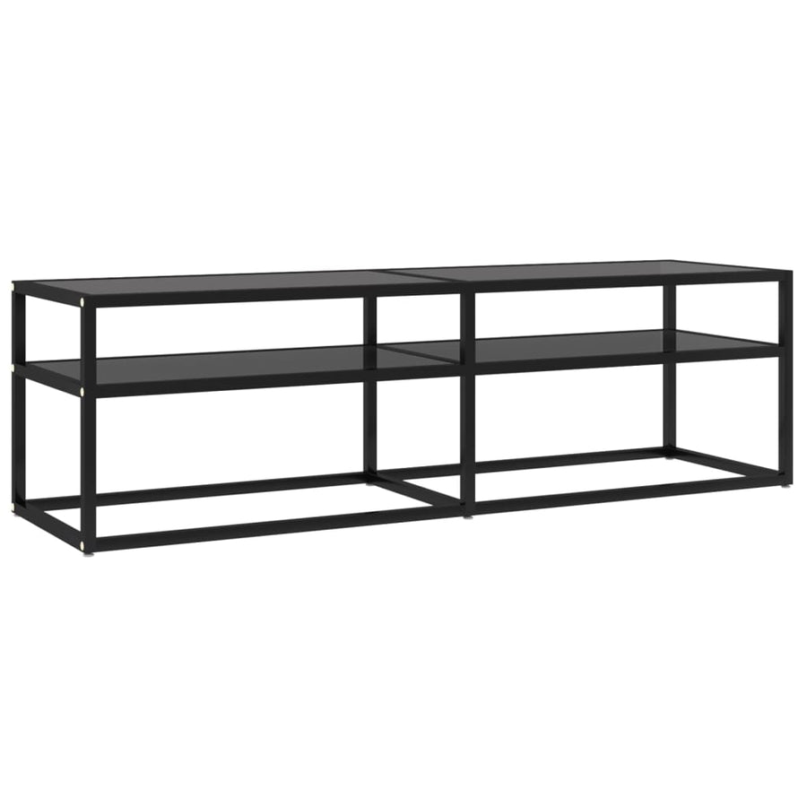 Tv-Meubel 40X40X40,5 Cm Gehard Glas 140 x 40 x 40.5 cm Zwart
