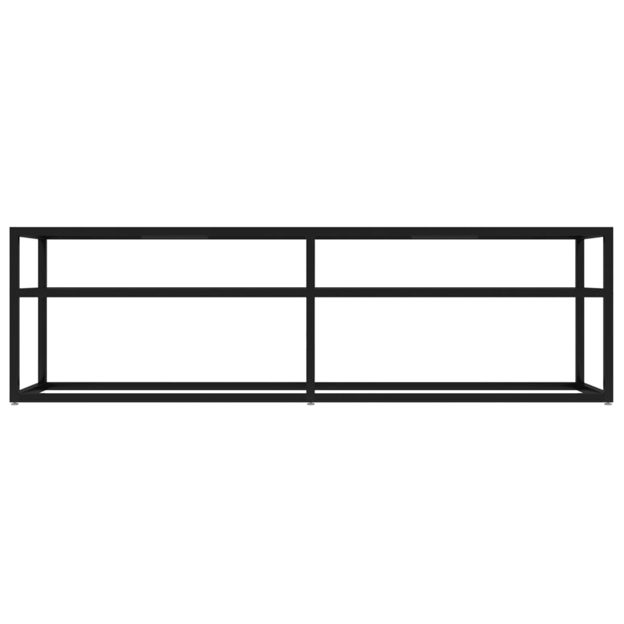 Tv-Meubel 40X40X40,5 Cm Gehard Glas 140 x 40 x 40.5 cm Zwart