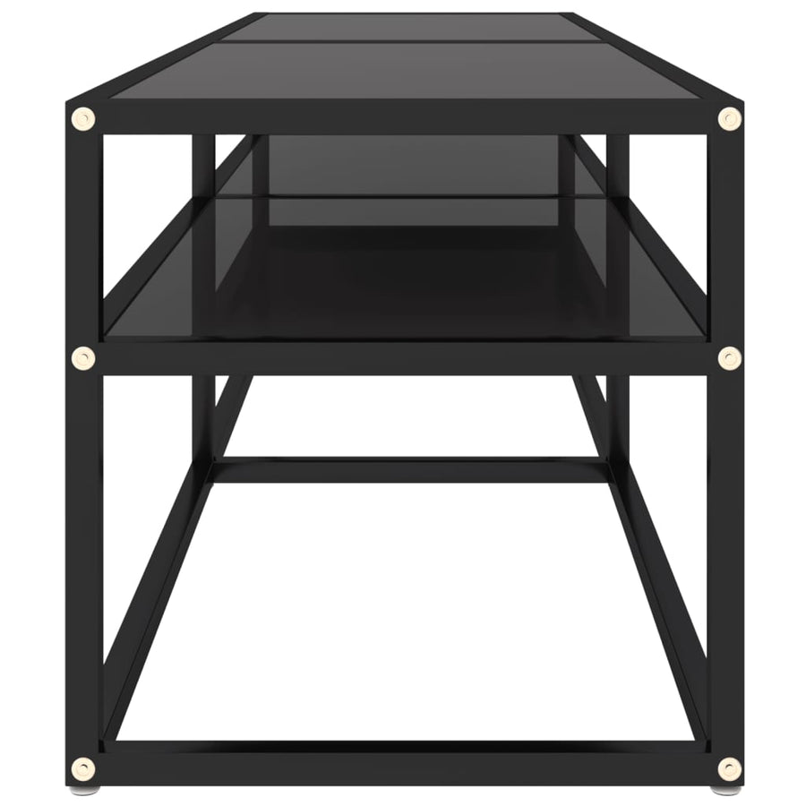 Tv-Meubel 40X40X40,5 Cm Gehard Glas 140 x 40 x 40.5 cm Zwart