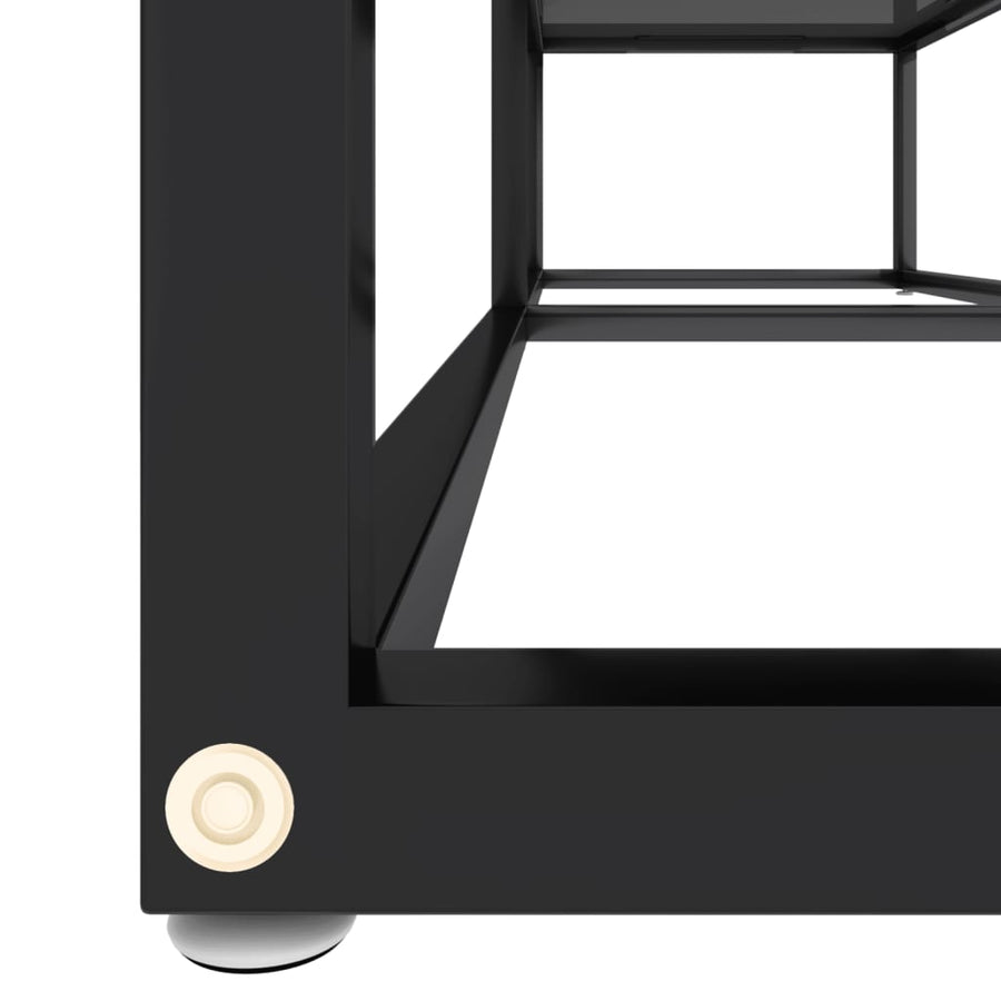 Tv-Meubel 40X40X40,5 Cm Gehard Glas 140 x 40 x 40.5 cm Zwart