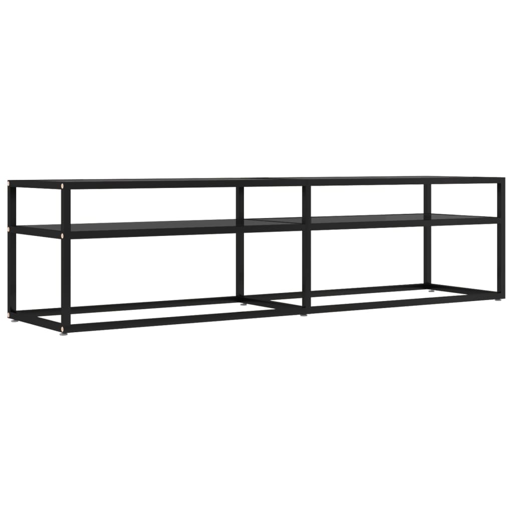 Tv-Meubel 60X40X40,5 Gehard Glas 160 x 40 x 40.5 cm Zwart