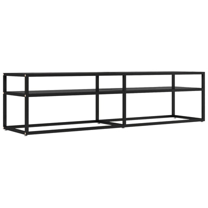 Tv-Meubel 60X40X40,5 Gehard Glas 160 x 40 x 40.5 cm Zwart