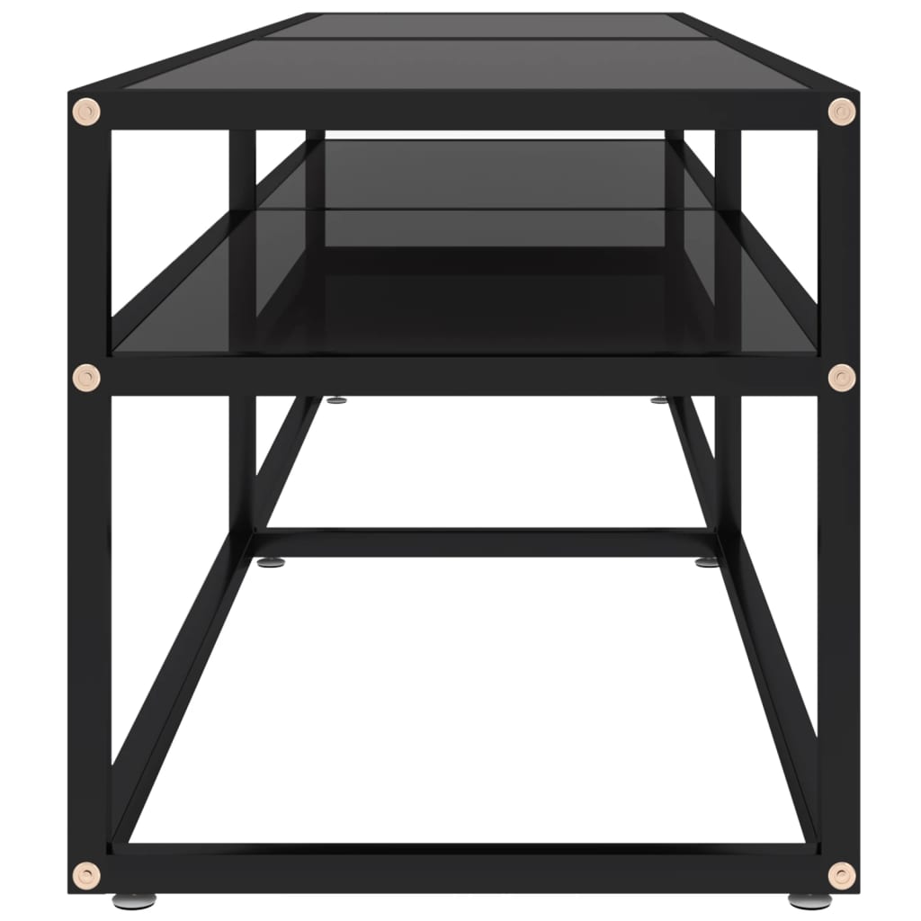 Tv-Meubel 60X40X40,5 Gehard Glas 160 x 40 x 40.5 cm Zwart