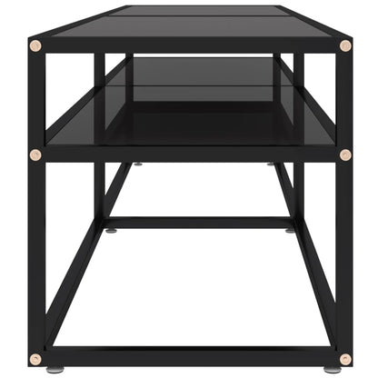 Tv-Meubel 60X40X40,5 Gehard Glas 160 x 40 x 40.5 cm Zwart
