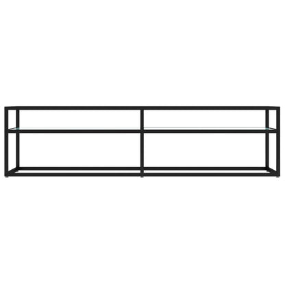 Tv-Meubel 160X40X40,5 Cm Gehard Glas Witmarmerkleurig