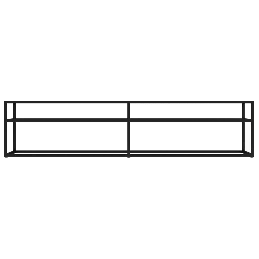Tv-Meubel 80X40X40,5 Cm Gehard Glas 180 x 40 x 40.5 cm Zwart