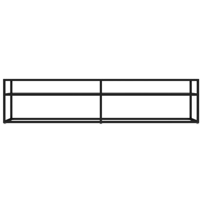 Tv-Meubel 80X40X40,5 Cm Gehard Glas 180 x 40 x 40.5 cm Zwart