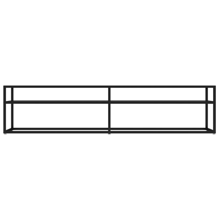 Tv-Meubel 80X40X40,5 Cm Gehard Glas 180 x 40 x 40.5 cm Zwart