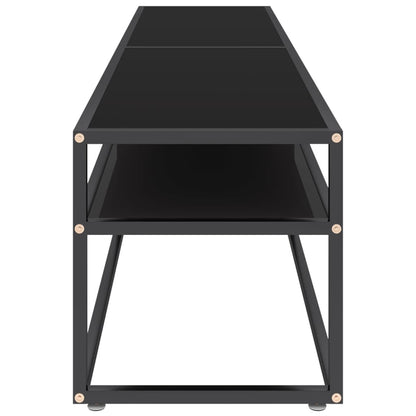 Tv-Meubel 80X40X40,5 Cm Gehard Glas 180 x 40 x 40.5 cm Zwart