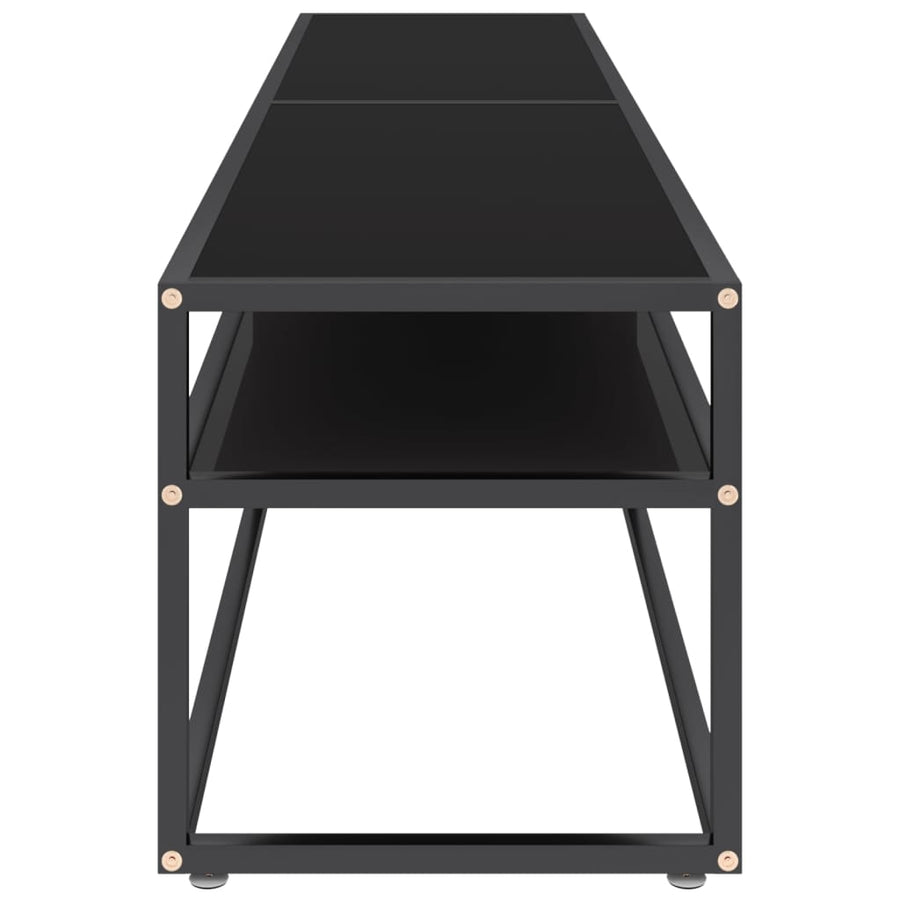 Tv-Meubel 80X40X40,5 Cm Gehard Glas 180 x 40 x 40.5 cm Zwart