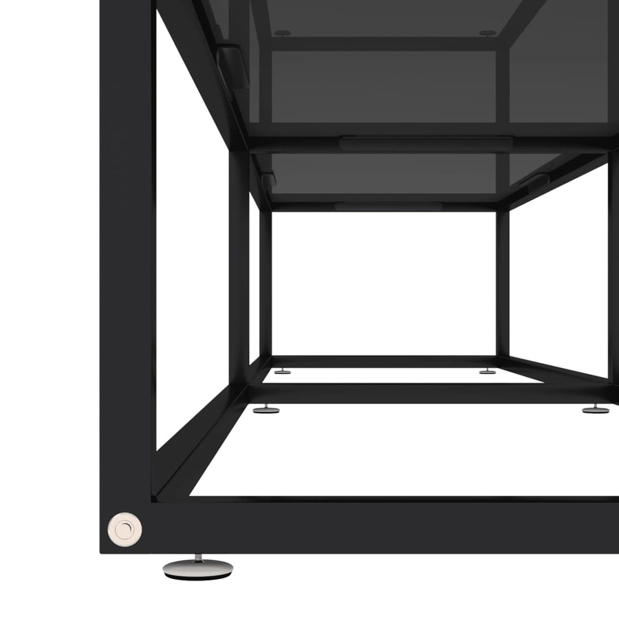 Tv-Meubel 80X40X40,5 Cm Gehard Glas 180 x 40 x 40.5 cm Zwart