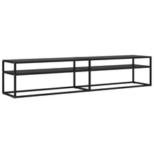Tv-Meubel 200X40X40,5 Cm Gehard Glas 200 x 40 x 40.5 cm Zwart