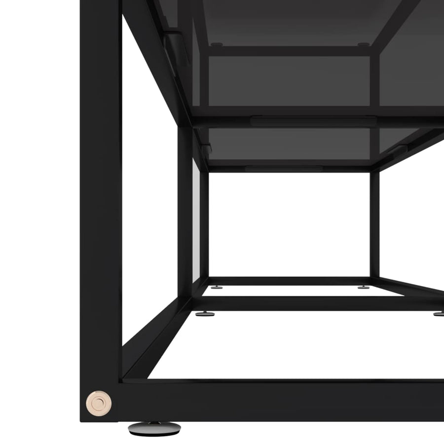 Tv-Meubel 200X40X40,5 Cm Gehard Glas 200 x 40 x 40.5 cm Zwart