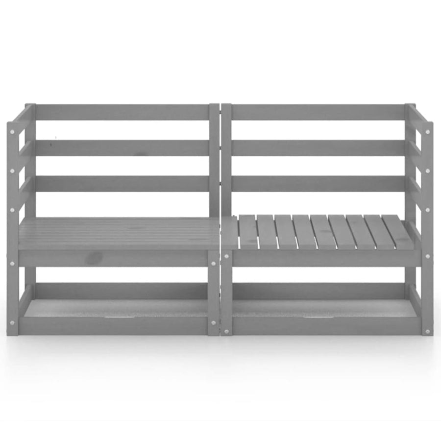 Tuinbank 2-Zits Massief Grenenhout Nee Grijs