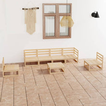 7-delige Loungeset massief grenenhout