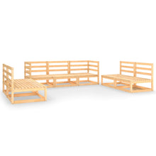 7-delige Loungeset massief grenenhout