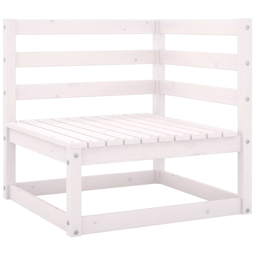 7-Delige Loungeset Massief Grenenhout Nee Wit