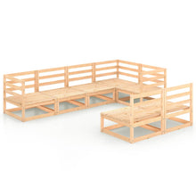 7-delige Loungeset massief grenenhout