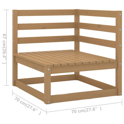 8-Delige Loungeset Massief Grenenhout Nee Honingbruin