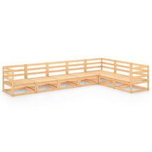 7-delige Loungeset massief grenenhout