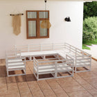 -Delige Loungeset Massief Grenenhout Nee Wit