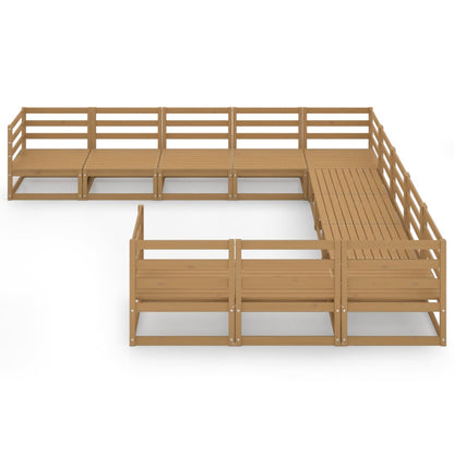 11-delige Loungeset massief grenenhout