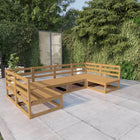 Loungeset massief grenenhout 6-delig modulair 70x70x67 cm